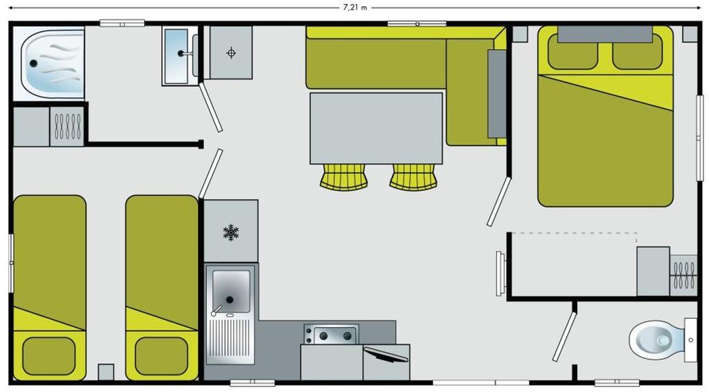 Mobil-Home 4 Pers Dans Camping 4 Etoiles לה פלמיר מראה חיצוני תמונה